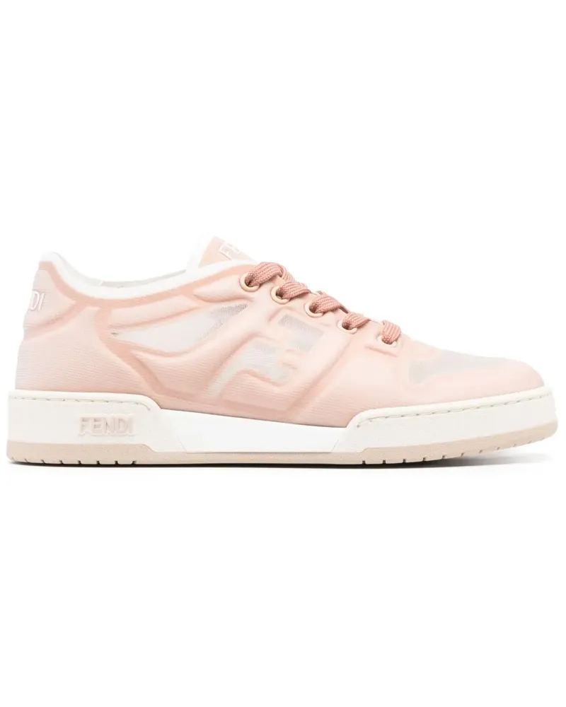 Fendi Sneakers mit Logo-Prägung - Rosa Rosa