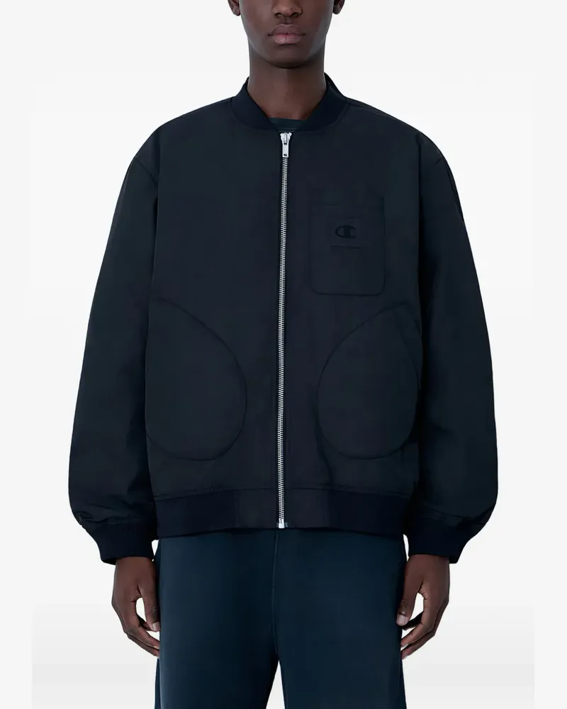 Champion patch-pocket bomber jacket - Schwarz Schwarz