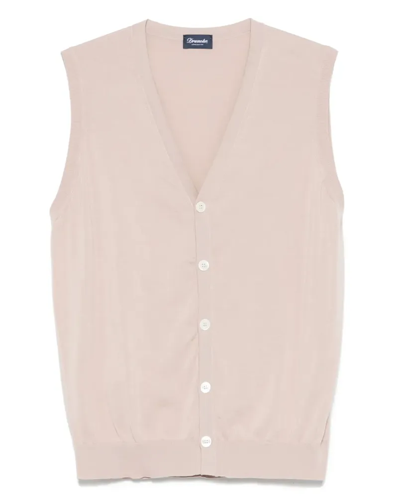 Drumohr  Klassisches Trägershirt - Rosa Rosa