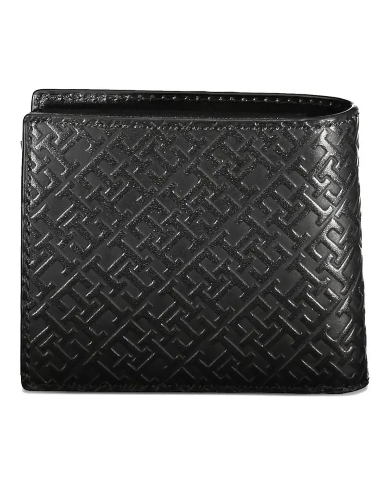 Tommy Hilfiger TH Monogram leather wallet - Schwarz Schwarz