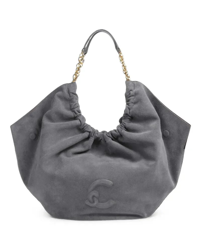 Coccinelle Smash Tote Bag mit Raffungen - Grau Grau