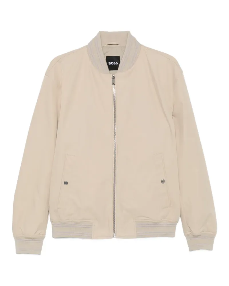 HUGO BOSS zip-up bomber jacket - Nude Nude