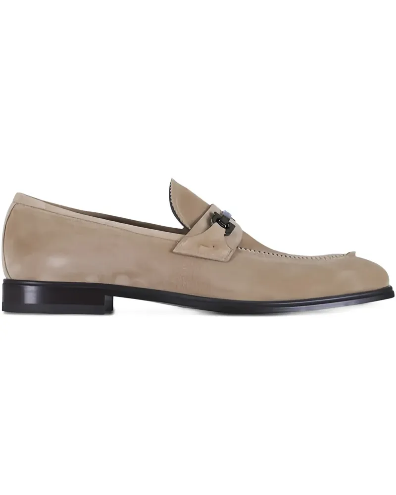 Ferragamo Bentley Loafer aus Wildleder - Nude Nude