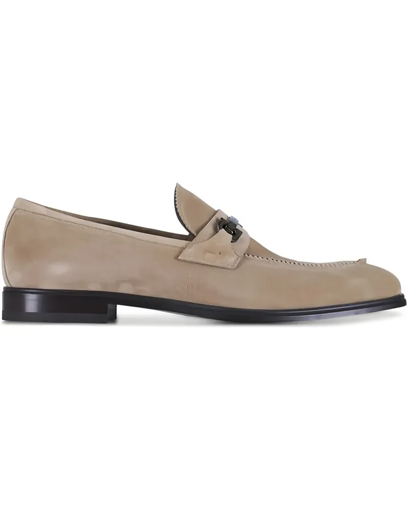 Ferragamo Bentley Loafer aus Wildleder - Nude Nude