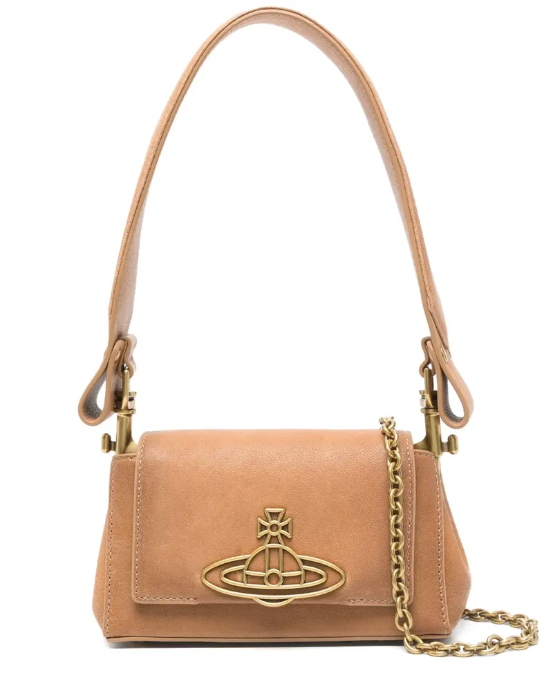 Vivienne Westwood Schultertasche aus Faux-Leder - Braun Braun
