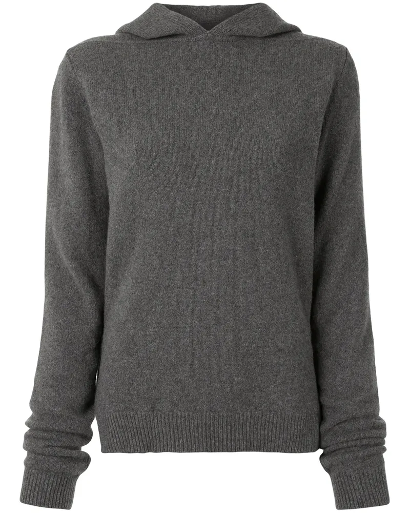 Rick Owens Kapuzenpullover mit langen Ärmeln - Grau Grau