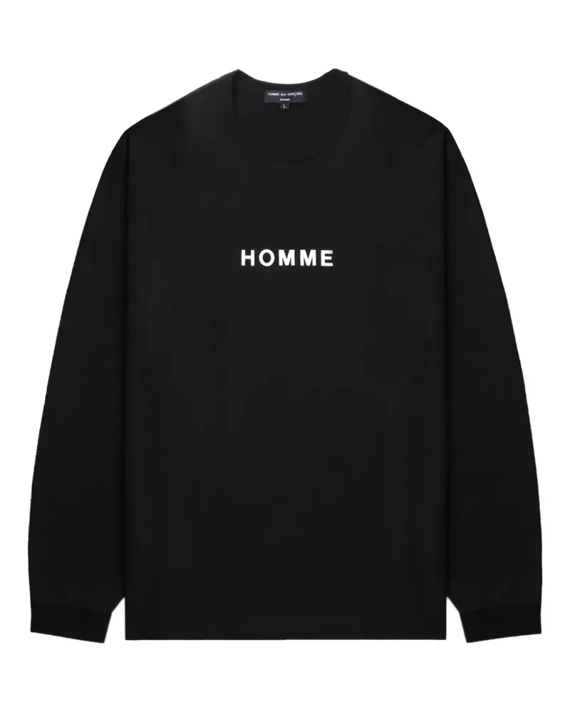 Comme des Garçons Homme Sweatshirt mit Logo - Schwarz Schwarz