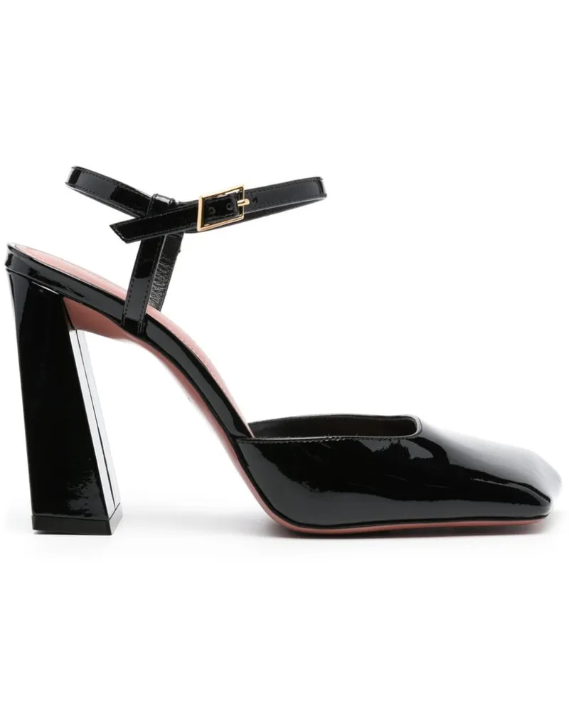 Amina Muaddi Charlotte Pumps 95mm - Schwarz Schwarz