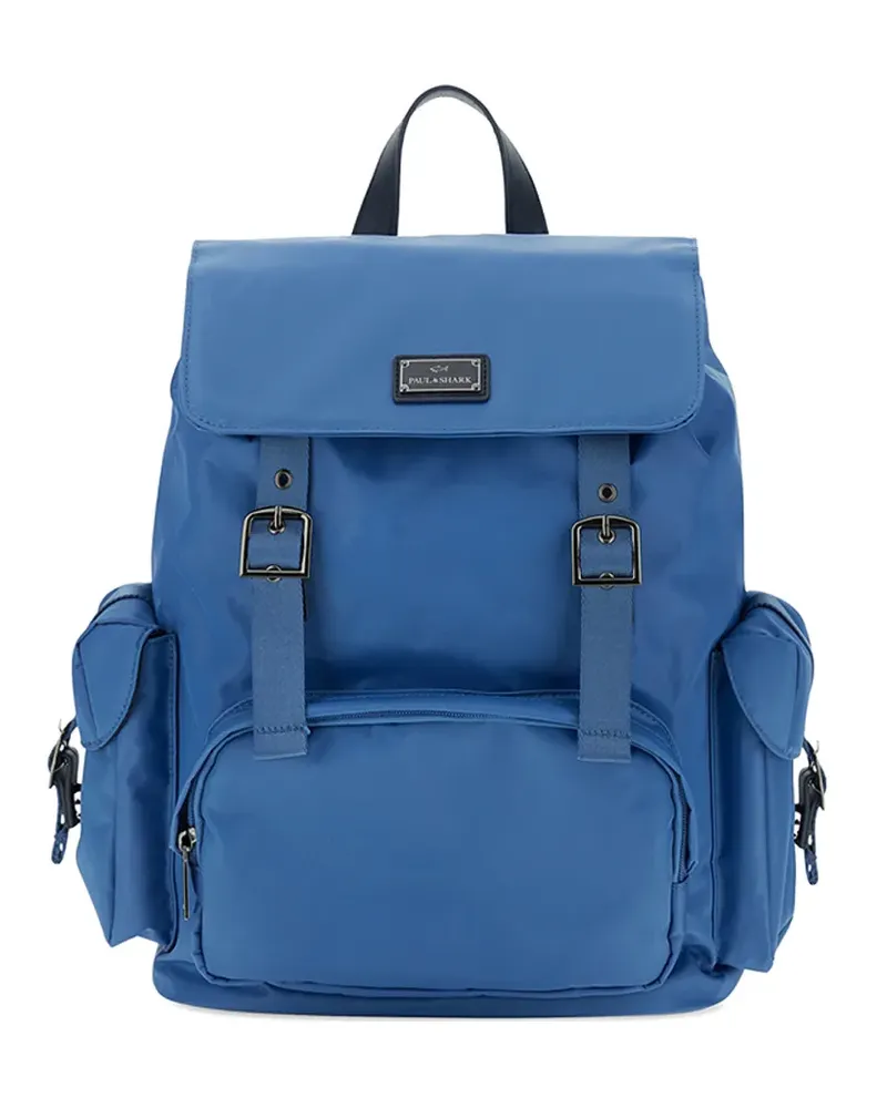 Paul & Shark Milano Rucksack mit Lederdetails - Blau Blau
