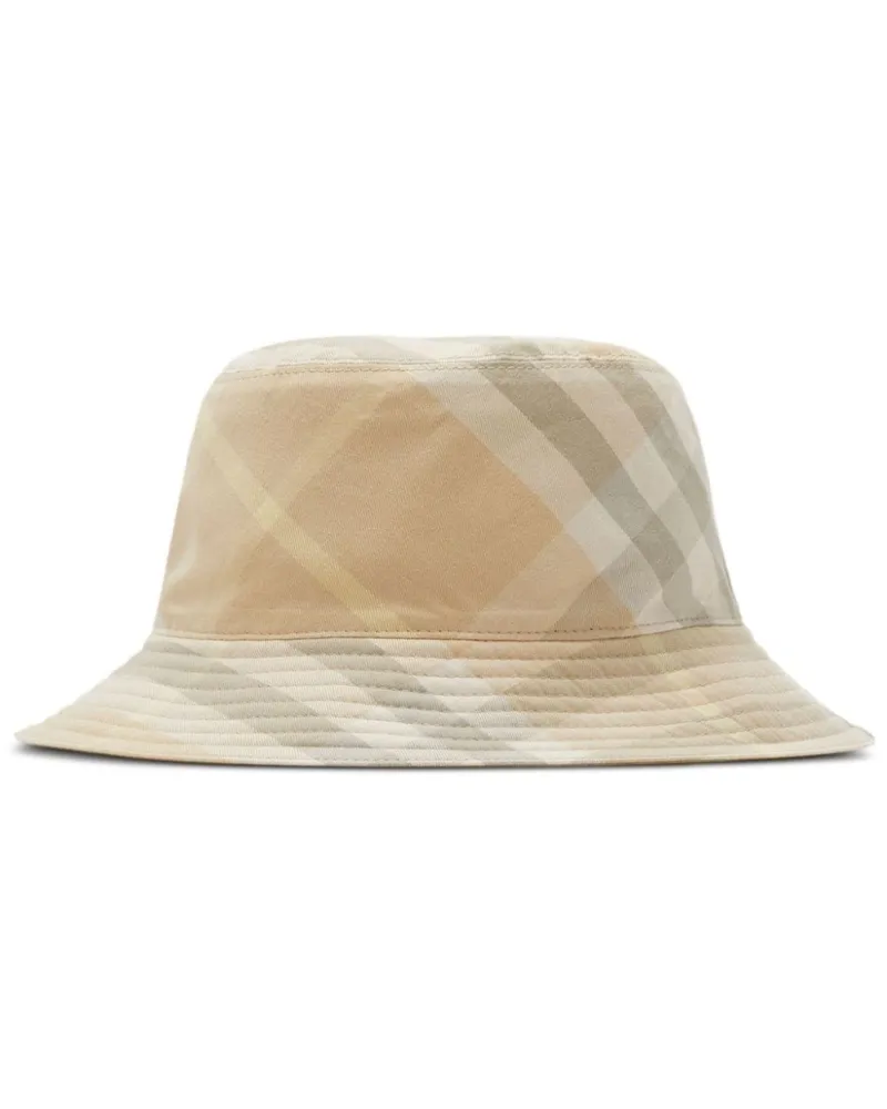Burberry Wendbarer Fischerhut mit Karomuster - Nude Nude