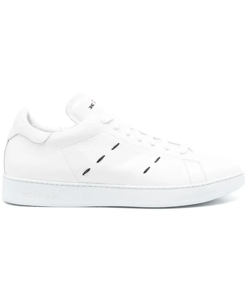 Kiton Sneakers mit Nähten - Weiß Weiß