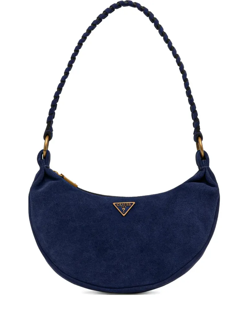 Guess mini Amita braided shoulder bag - Blau Blau