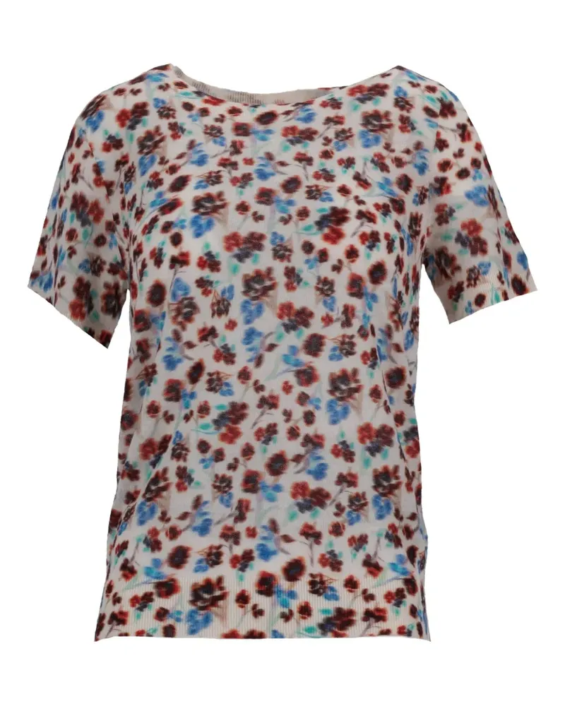 Paul Smith T-Shirt mit Blumenmuster - Nude Nude