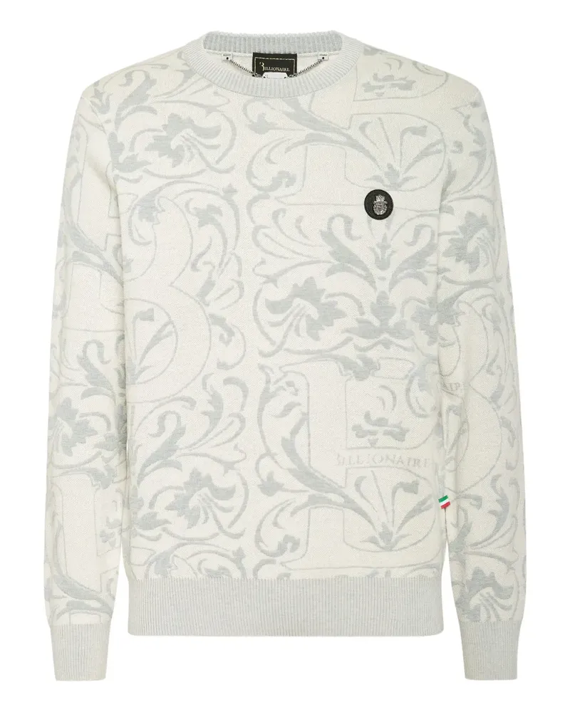 Billionaire Klassischer Pullover - Weiß Weiß