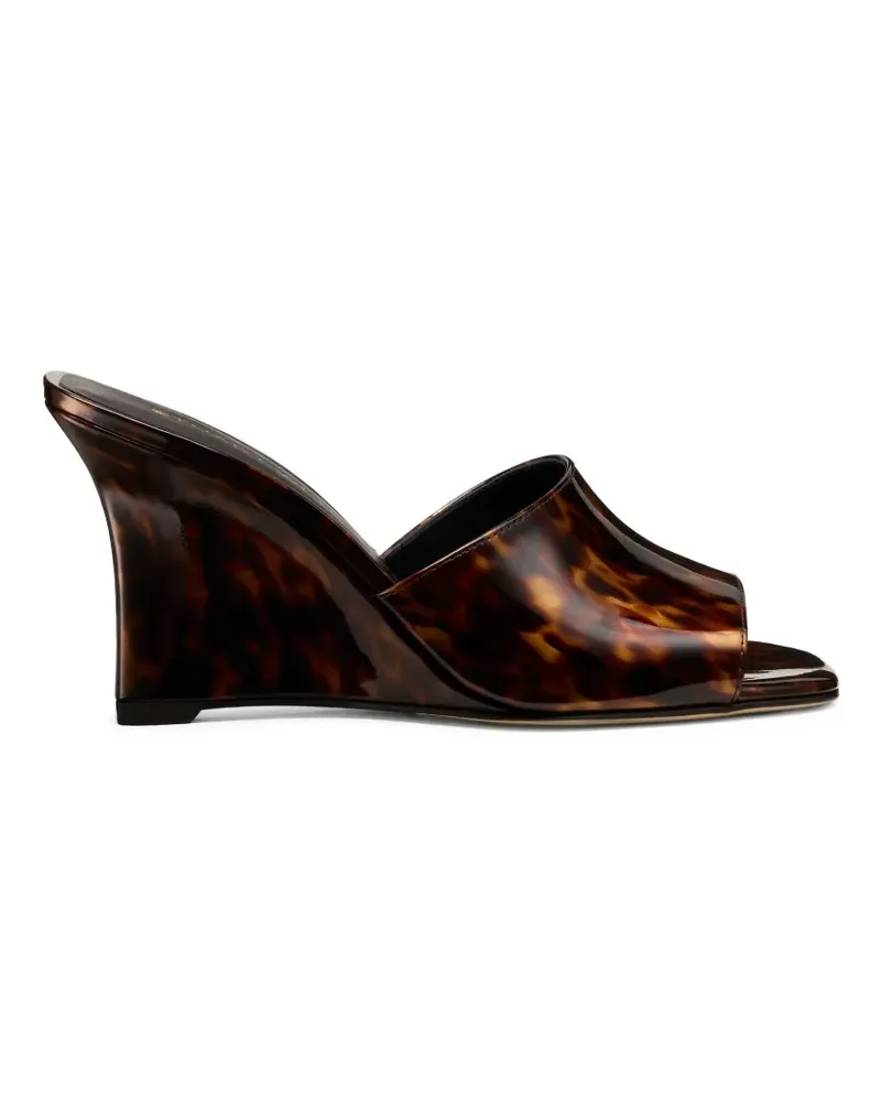 Stuart Weitzman Vinnie Wedge mules - Braun Braun
