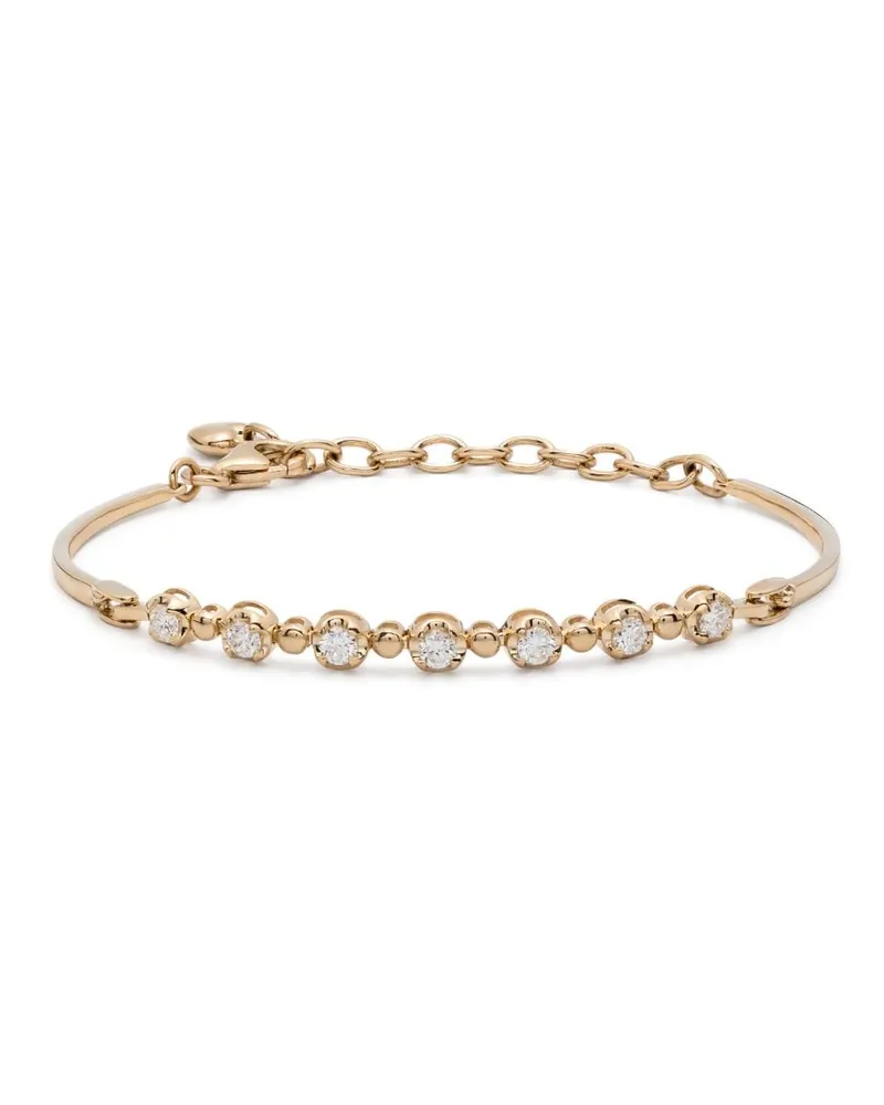 Dana Rebecca Designs Großes 14kt Poppy Rae Pebble Row Gelbgoldarmband mit Diamanten Gold