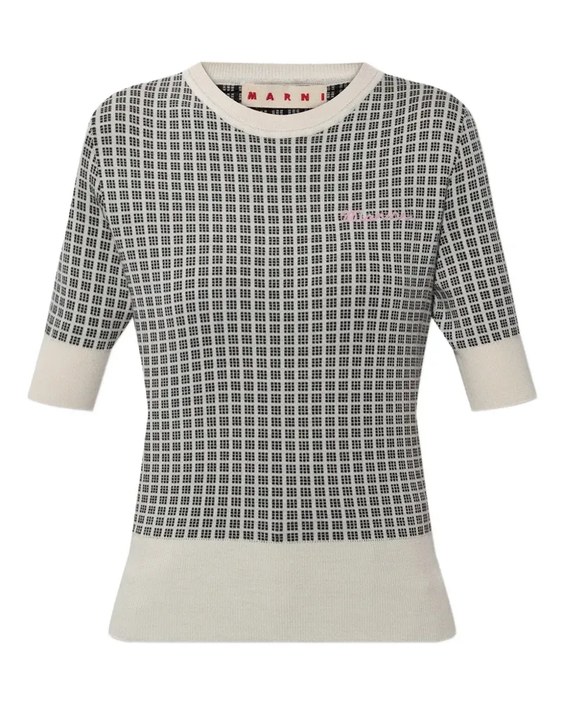 Marni checked top - Nude Nude