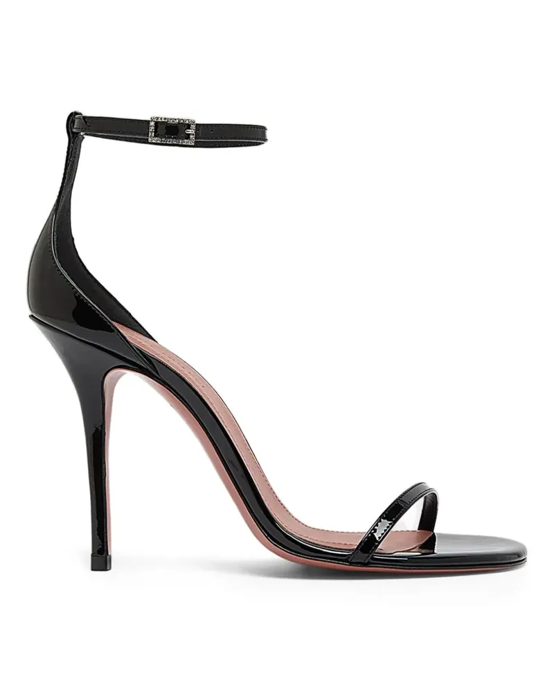 Amina Muaddi Barbara Sandalen mit Kristallen - Schwarz Schwarz