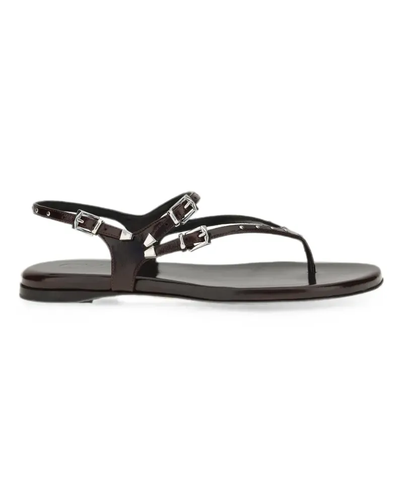 Chloé Susanna studded leather sandals - Braun Braun