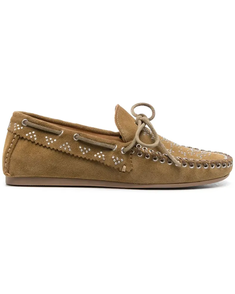Isabel Marant Freen Loafer mit Nieten - Nude Nude