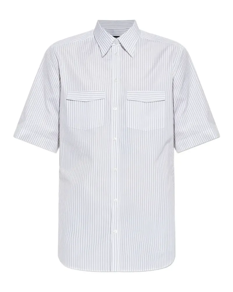 Dolce & Gabbana striped pocket shirt - Weiß Weiß