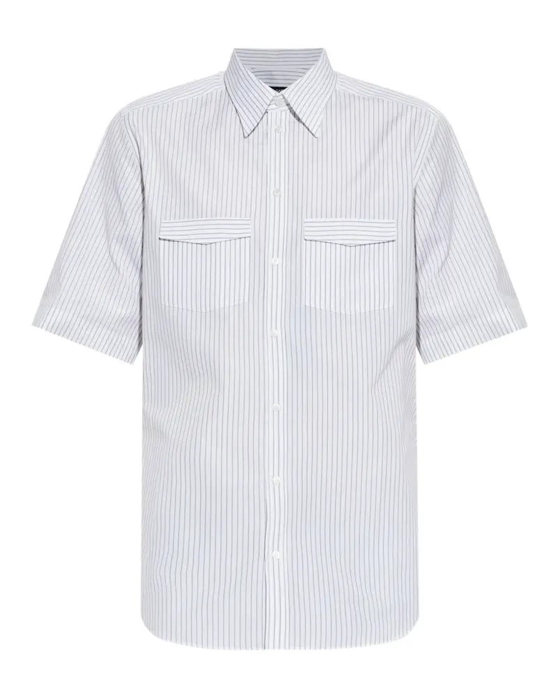 Dolce & Gabbana striped pocket shirt - Weiß Weiß