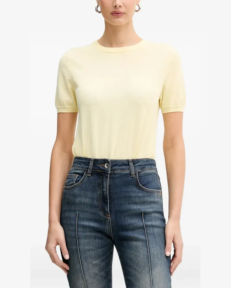 Patrizia Pepe Kurzärmeliges T-Shirt - Gelb Gelb