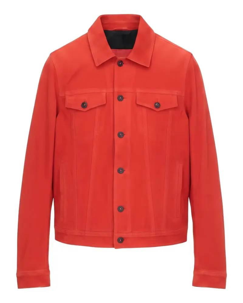 Isaia long-sleeve denim jacket - Rot Rot