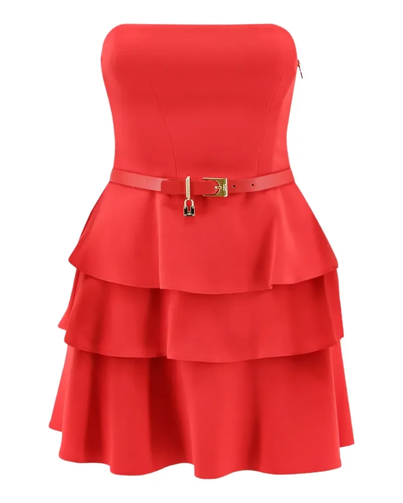 Elisabetta Franchi Gestuftes Minikleid - Rot Rot