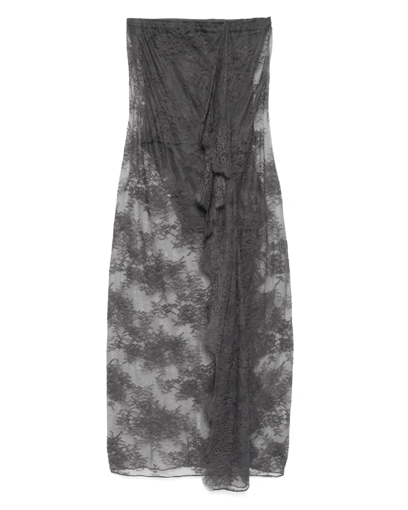 Christopher Esber Kleid aus Spitze - Grau Grau