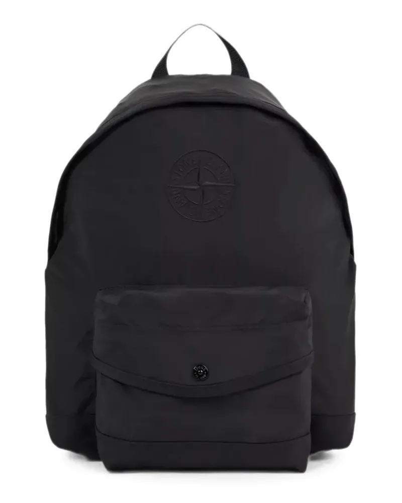 Stone Island Rucksack mit Logo-Stickerei - Schwarz Schwarz