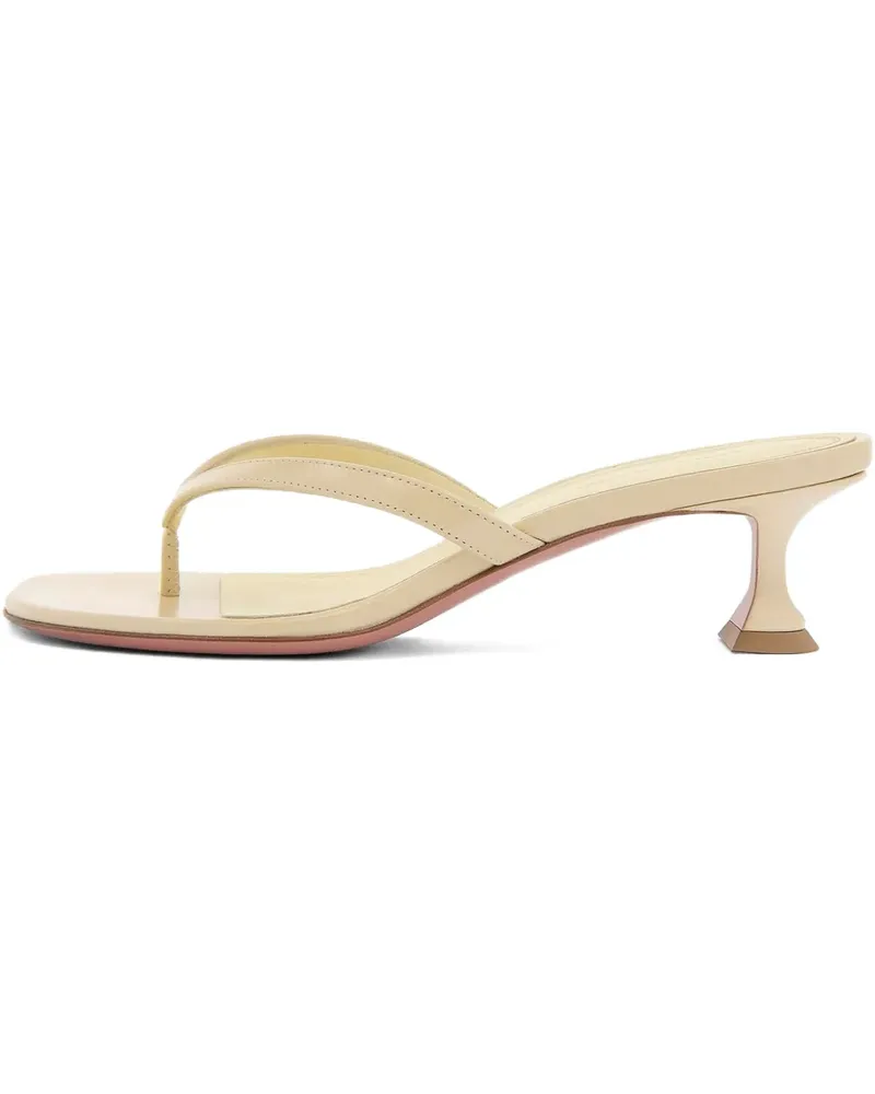 Amina Muaddi Kitten-Heel-Sandalen 45mm - Nude Nude