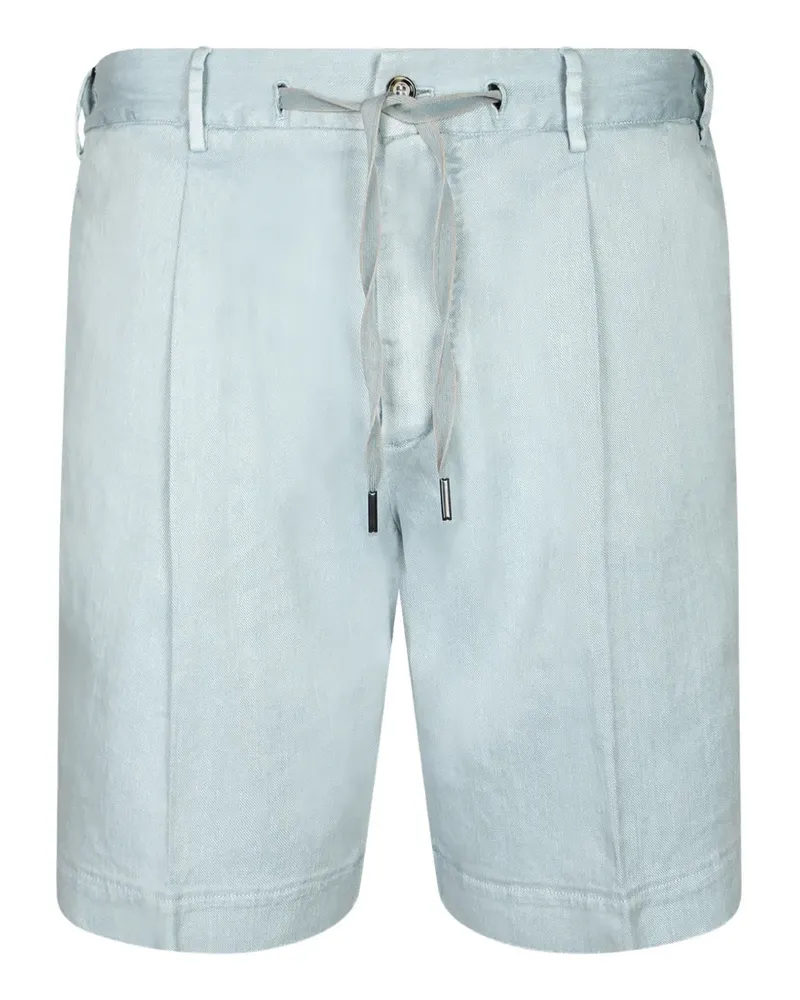 Dell'oglio Plissierte Shorts mit Kordelzug - Blau Blau