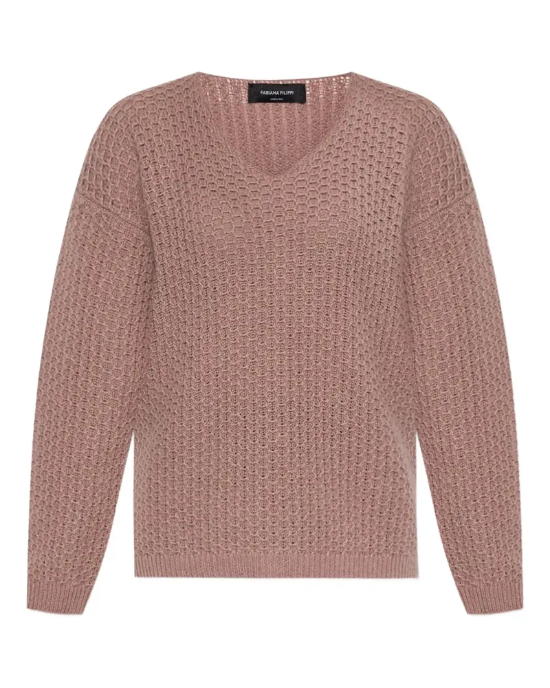 Fabiana Filippi Pullover mit V-Ausschnitt - Rosa Rosa