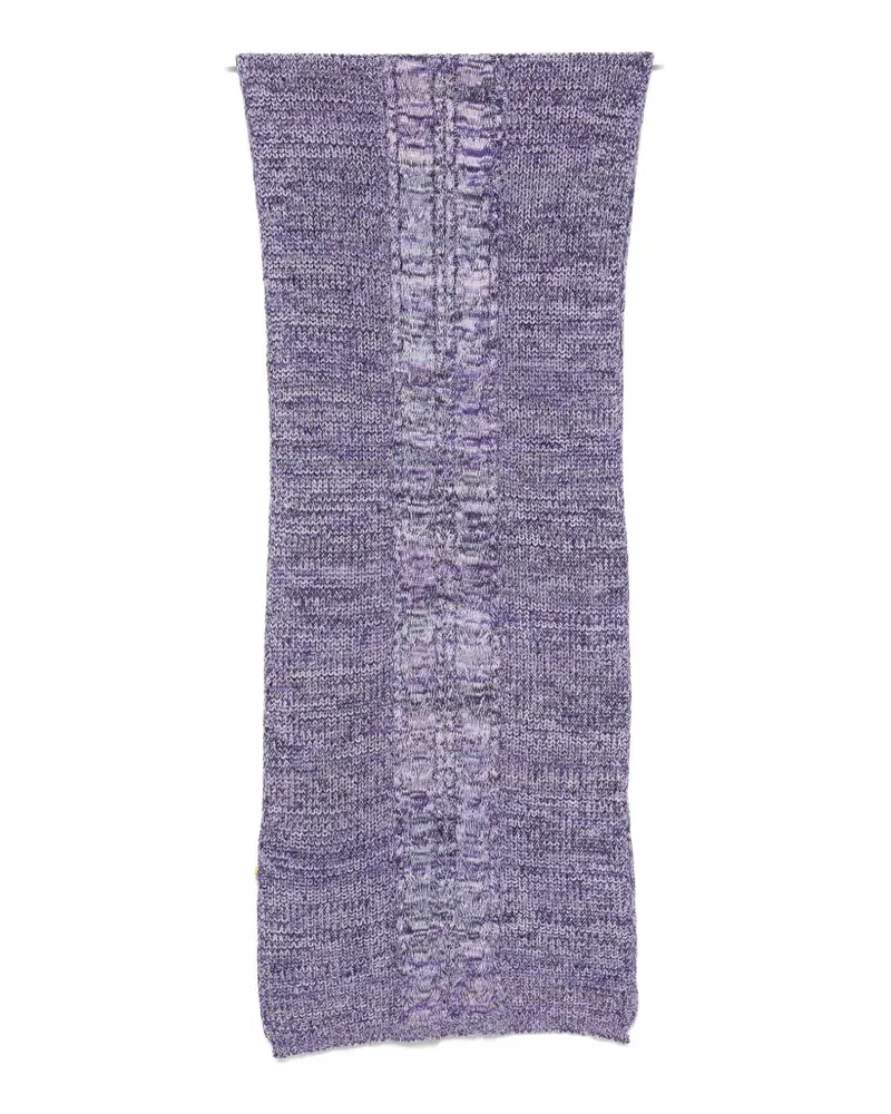 Missoni cable-knit space-dye scarf - Violett Violett