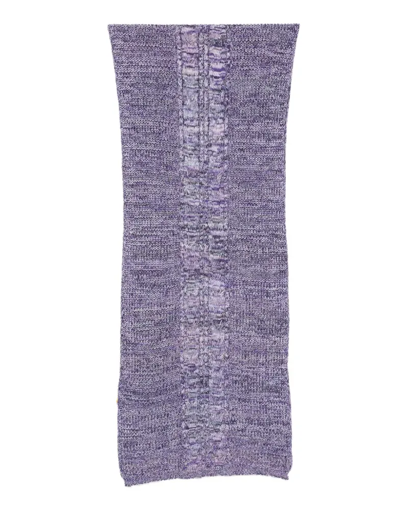 Missoni cable-knit space-dye scarf - Violett Violett