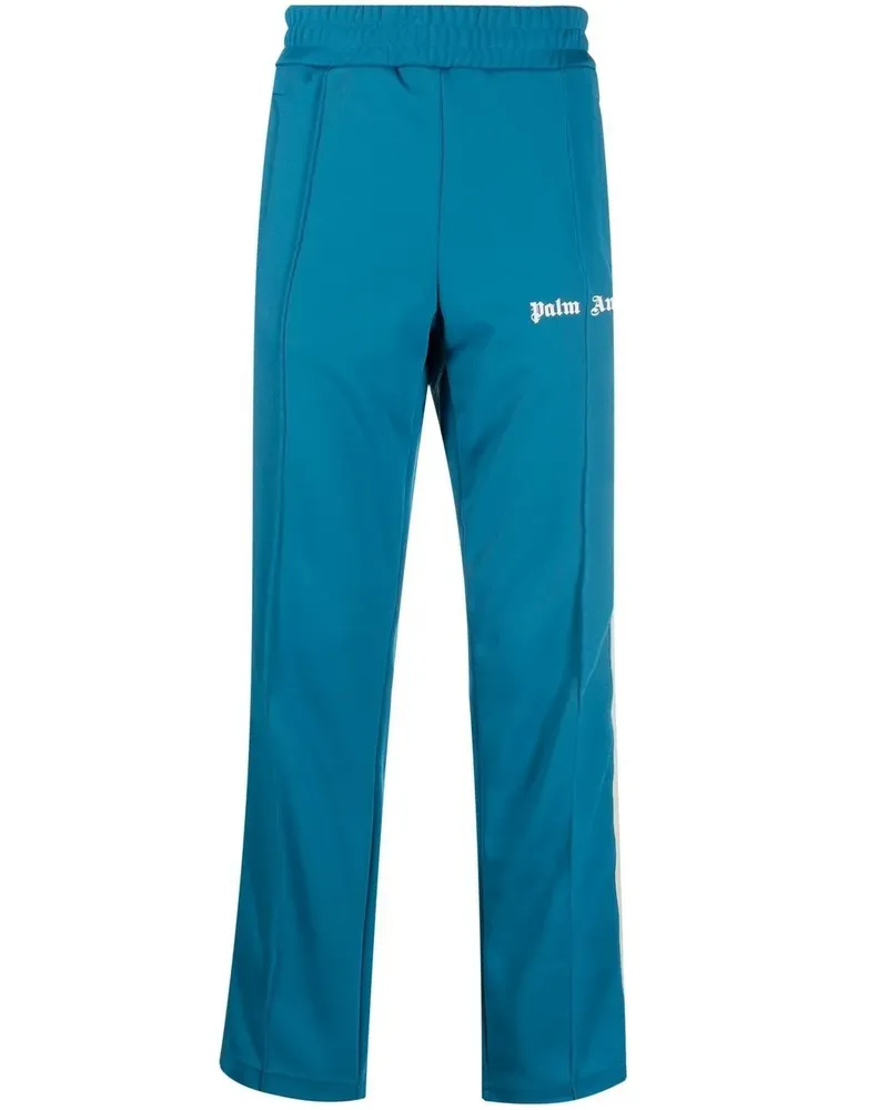 Palm Angels Jogginghose mit Logo-Print - Blau Blau