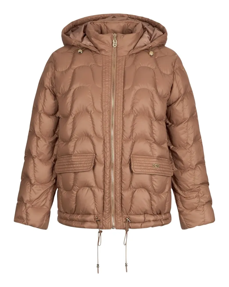 Liu Jo Quilted nylon short coat - Braun Braun