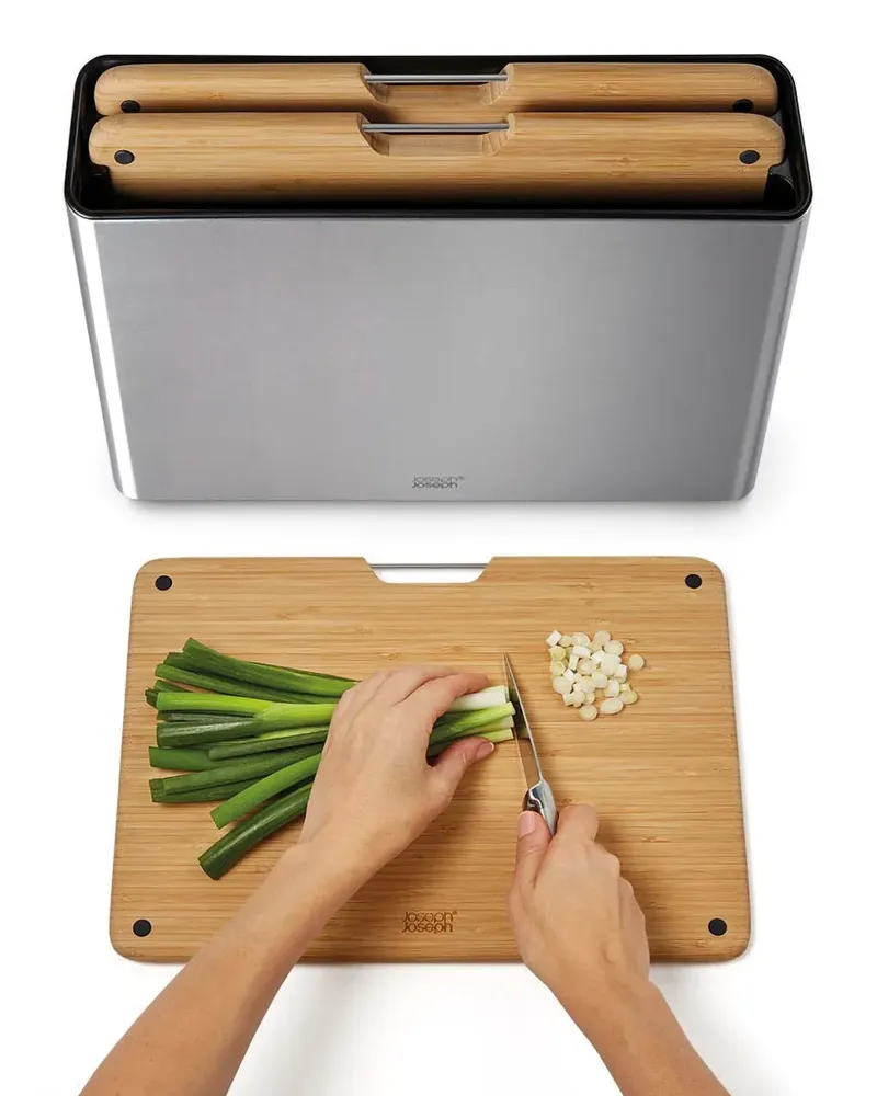 Joseph Joseph Bamboo Schneidebretter (3er-Set) - Silber Silber