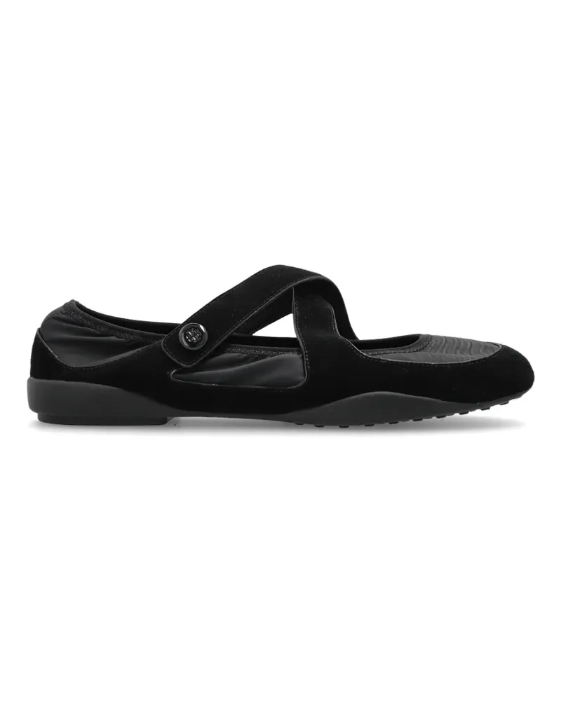 Tory Burch Romy Ballerinas mit überkreuzten Trägern - Schwarz Schwarz