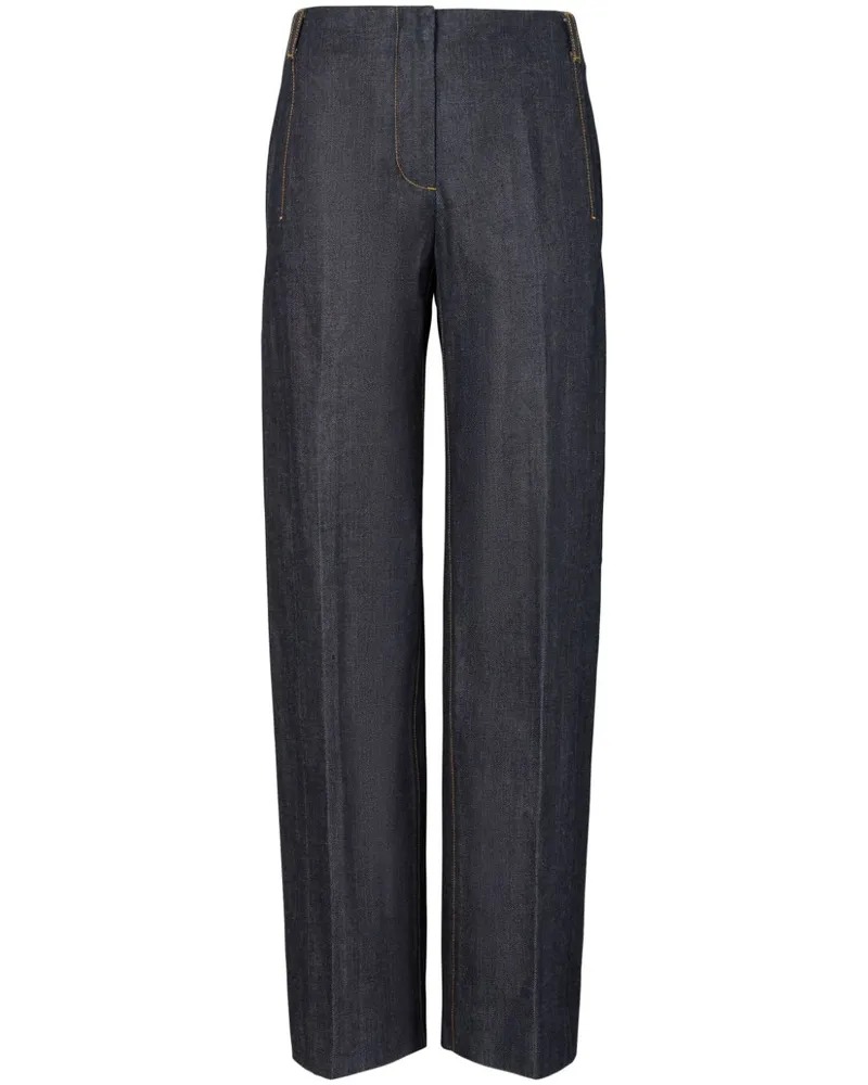 Tory Burch Selvedge Jeans mit geradem Bein - Blau Blau