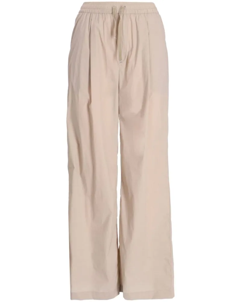 Herno Hose mit weitem Bein - Nude Nude