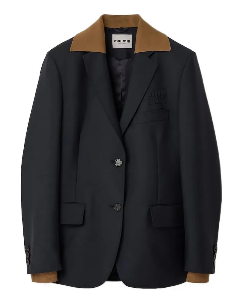 Miu Miu Doppelreihiger Blazer - Schwarz Schwarz