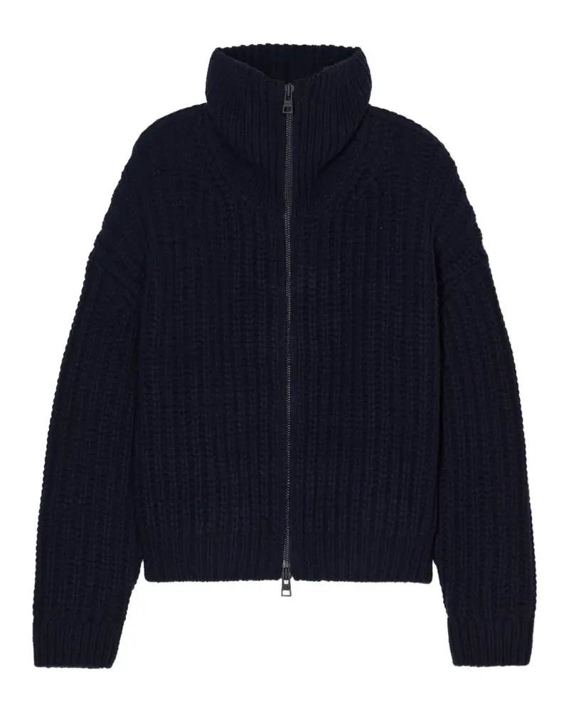 Closed Grob gestrickter Cardigan mit Stehkragen - Blau Blau