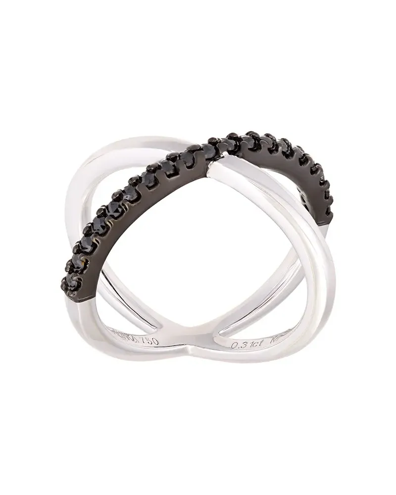 Alinka 18kt 'Katia' Weißgoldring mit Diamanten - Metallic Metallic
