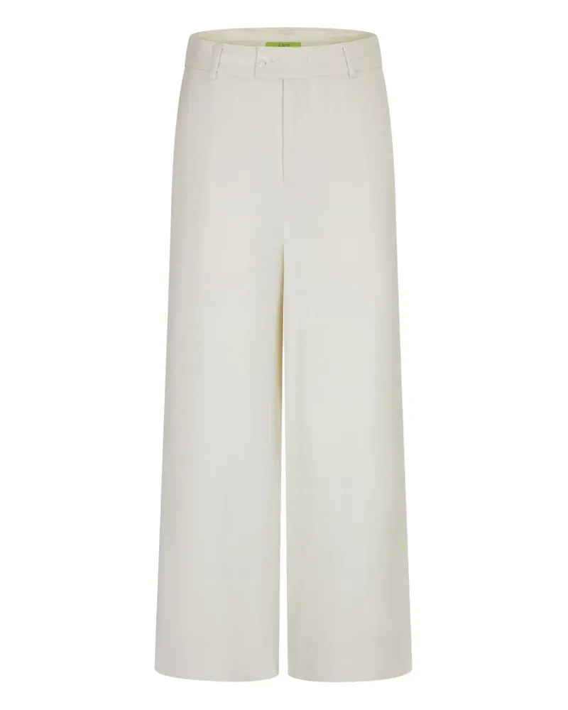 Shanghai Tang Hose mit weitem Bein - Weiß Weiß