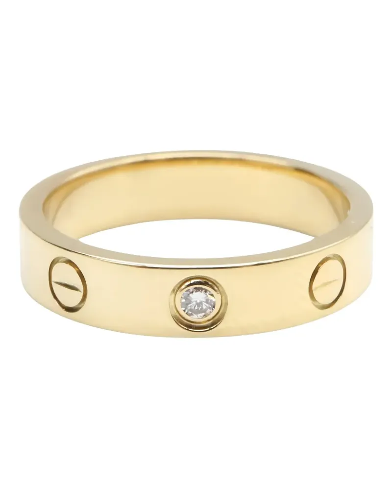 Cartier 2010s 18K yellow gold Mini Love diamond ring Gold