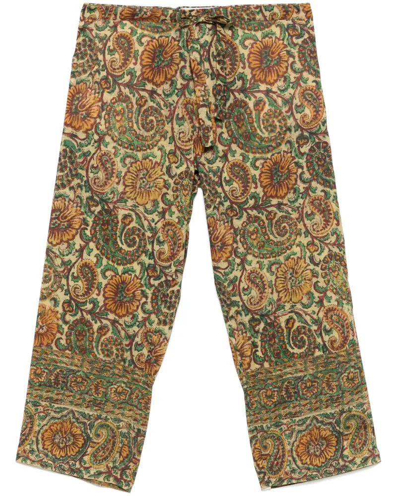 Valentino Garavani Hose mit Paisley-Print GrüN