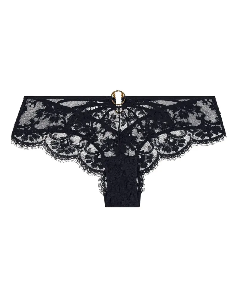 Aubade Under Your Spell Slip mit Spitzeneinsatz - Schwarz Schwarz