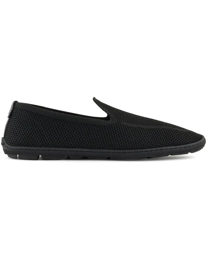 Giorgio Armani Loafer aus Mesh - Schwarz Schwarz
